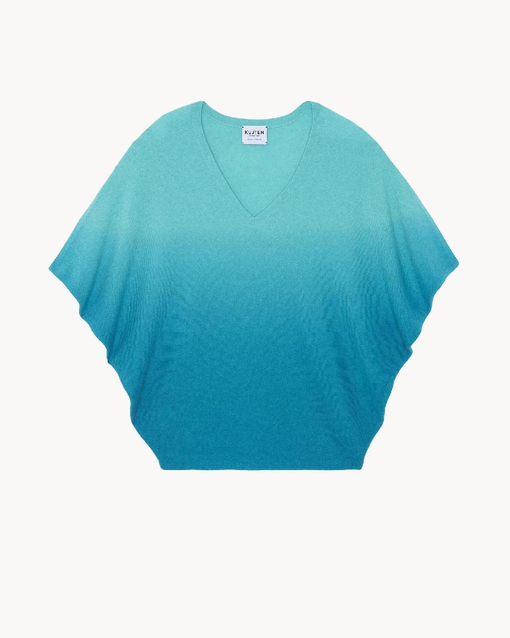 Kujten Top Wabibi Top Sans Manche Col V Cachemire Oversize 2 Fils