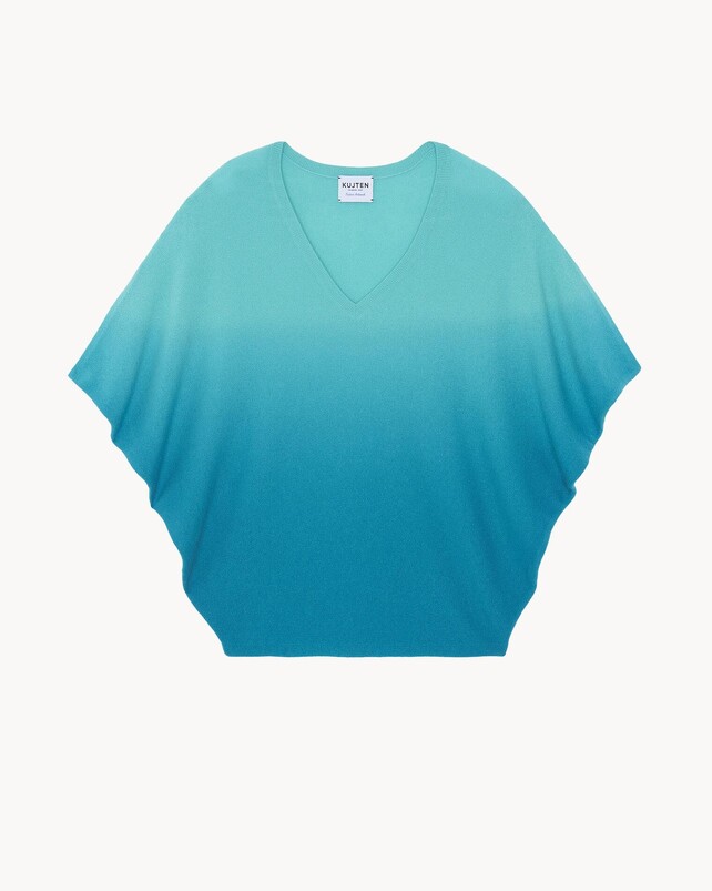 kujten Top wabibi Top Sans Manche Col V Cachemire Oversize 2 fils