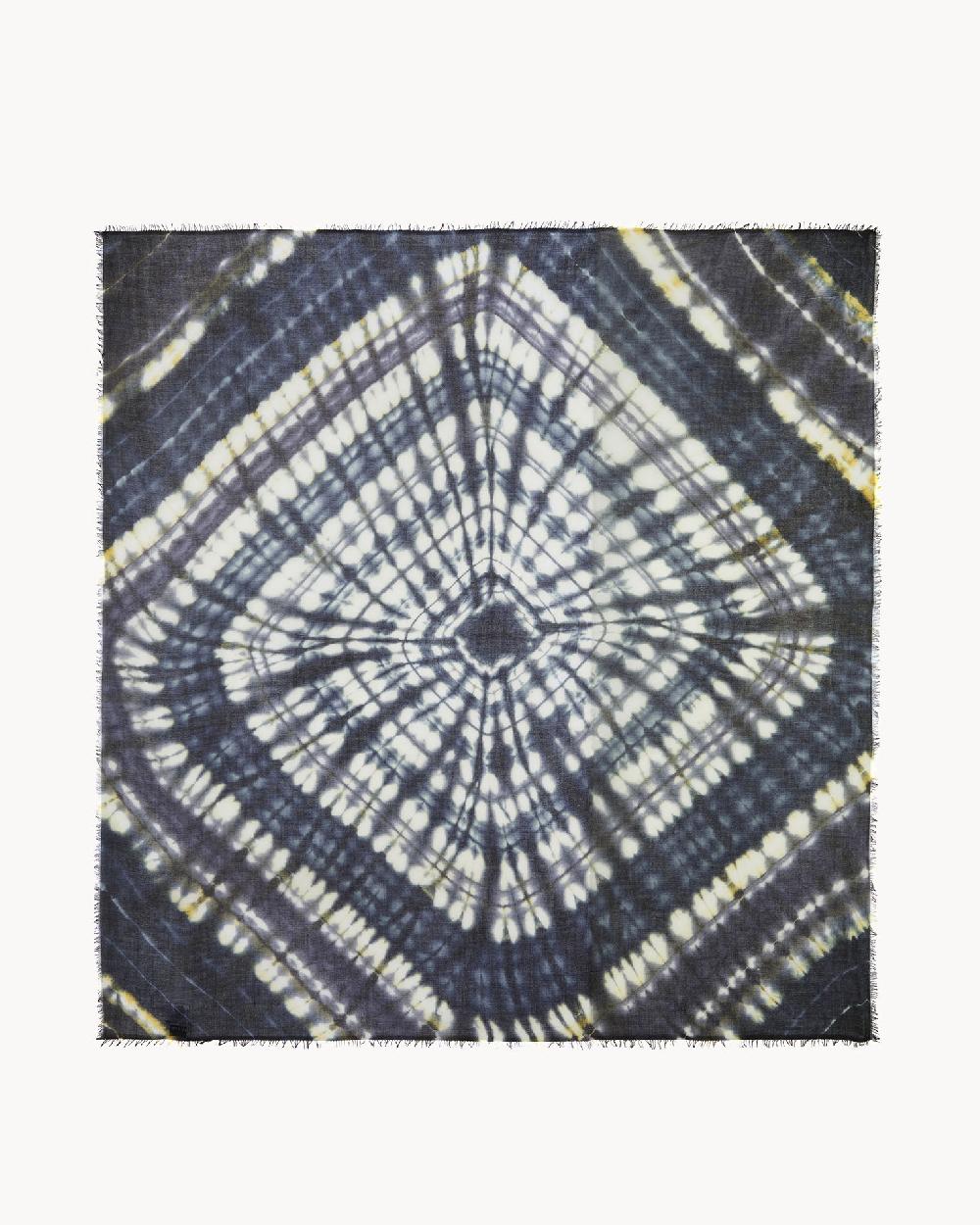 Kujten Très Grand Bandana Effy Sunny Très Grand Bandana Voile De Cachemire Imprimé Tie & Dye