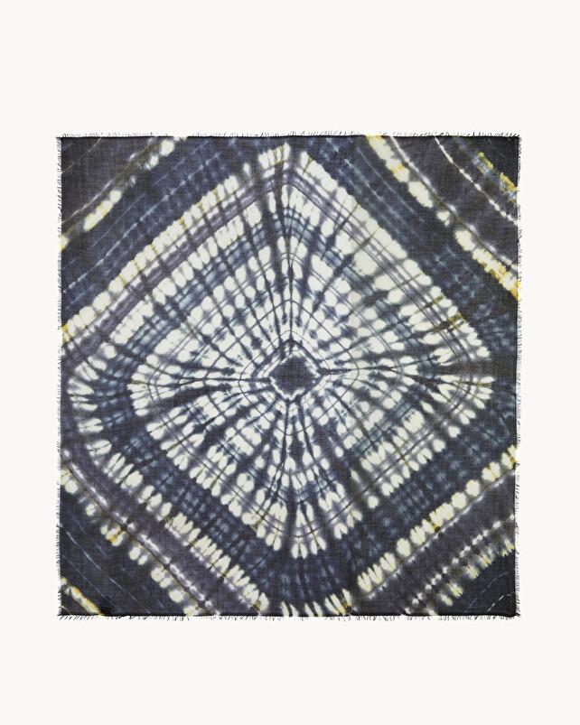 kujten Très grand bandana effy sunny Très Grand bandana voile de cachemire imprimé tie & dye