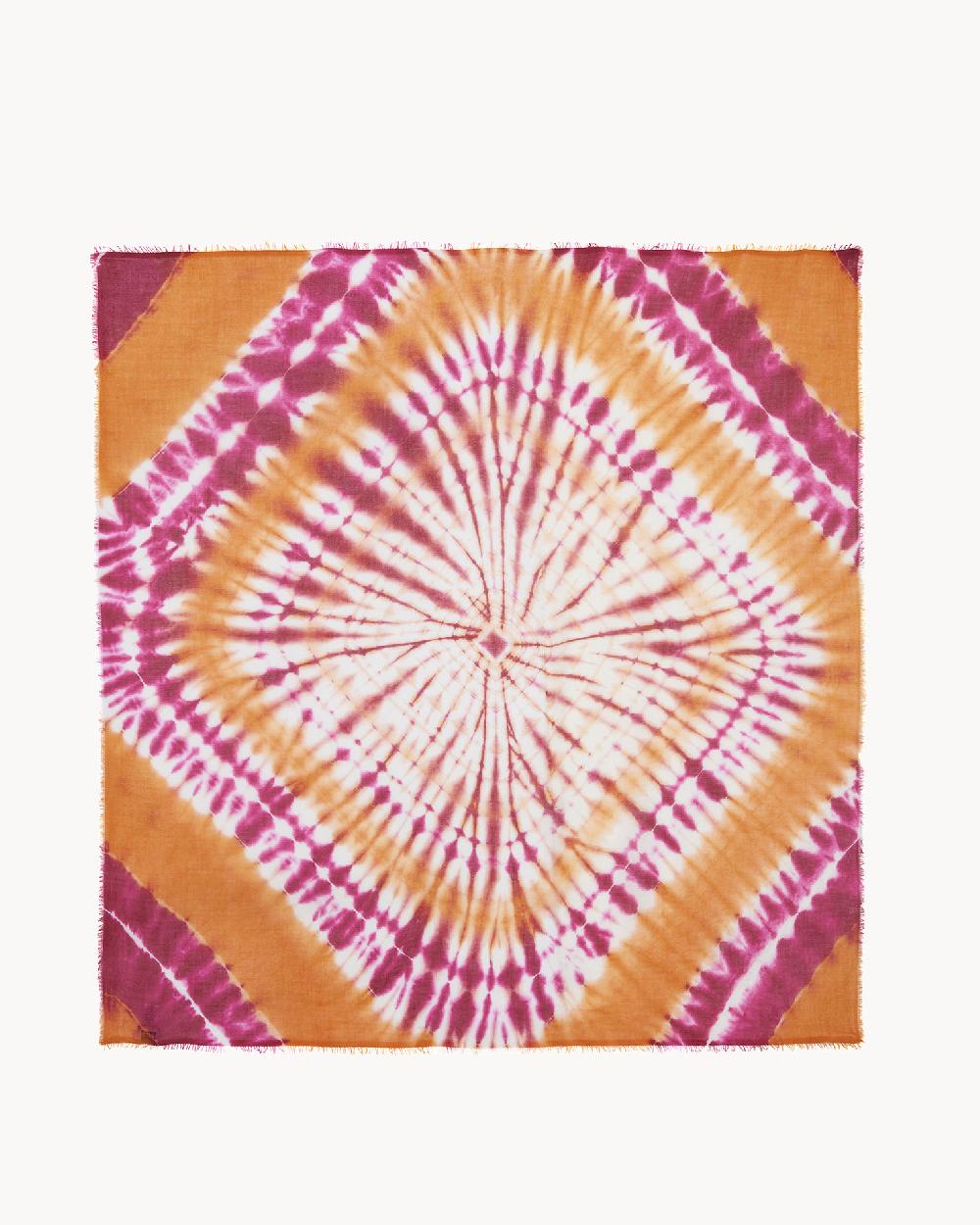 Kujten Très Grand Bandana Effy Sunny Très Grand Bandana Voile De Cachemire Imprimé Tie & Dye