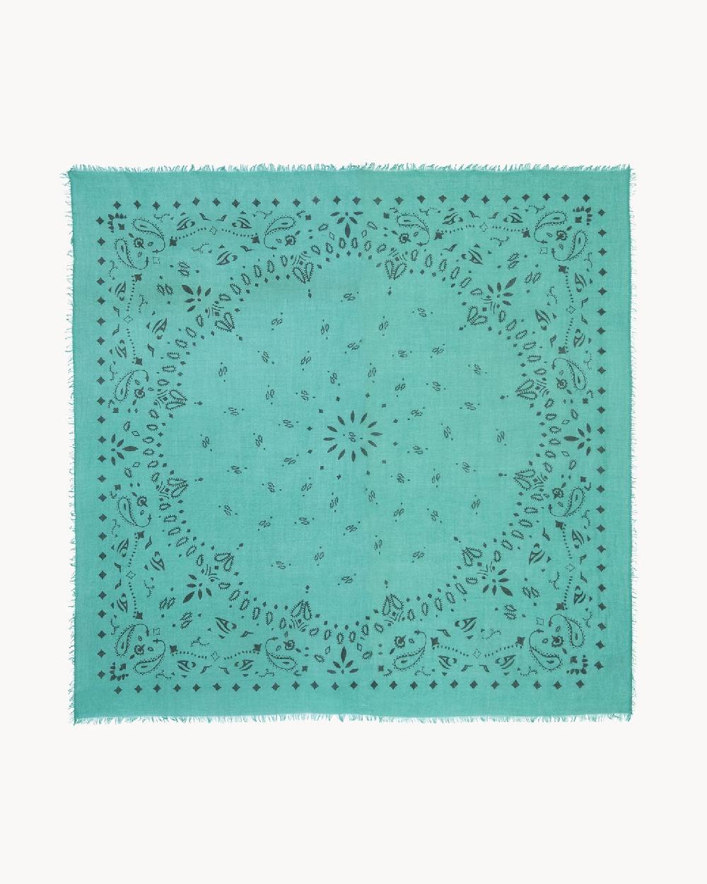 Kujten Très Grand Bandana Effy Très Grand Bandana Voile De Cachemire Imprimé