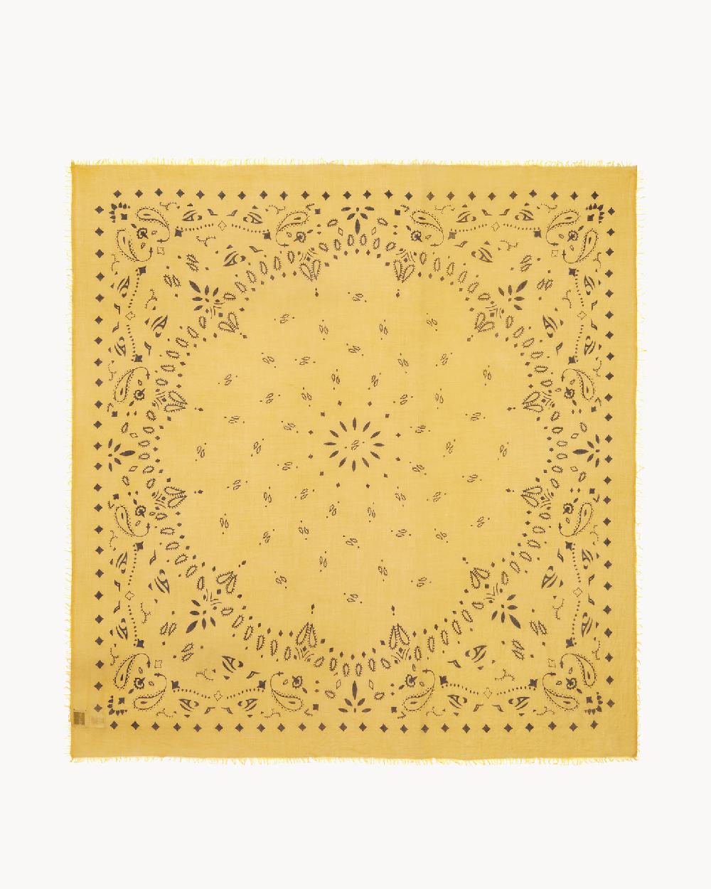 Kujten Très Grand Bandana Effy Très Grand Bandana Voile De Cachemire Imprimé