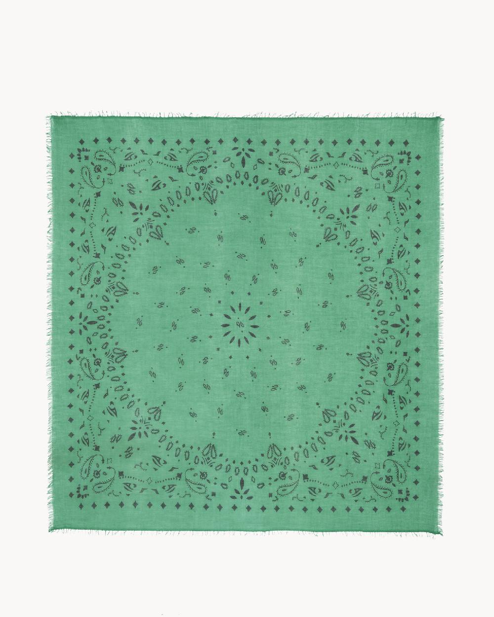 Kujten Très Grand Bandana Effy Très Grand Bandana Voile De Cachemire Imprimé