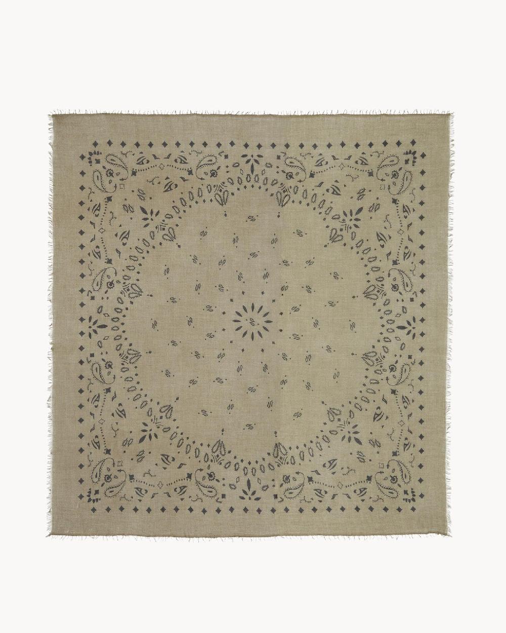 Kujten Très Grand Bandana Effy Très Grand Bandana Voile De Cachemire Imprimé