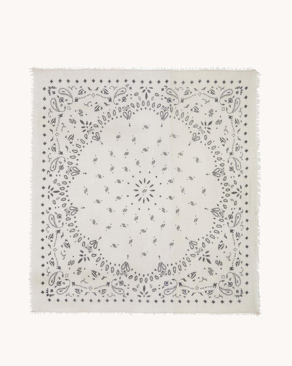 Kujten Très Grand Bandana Effy Très Grand Bandana Voile De Cachemire Imprimé