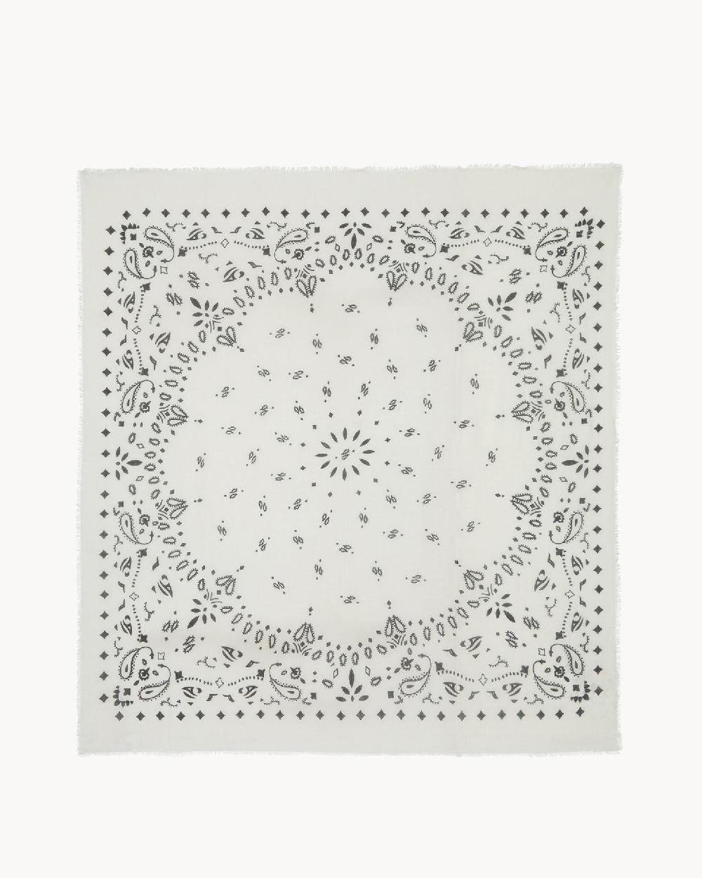 Kujten Très Grand Bandana Effy Très Grand Bandana Voile De Cachemire Imprimé