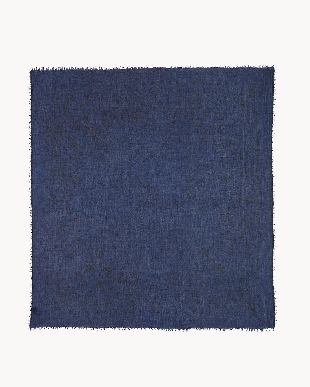 Kujten Très Grand Bandana Effy Très Grand Bandana Voile De Cachemire Imprimé