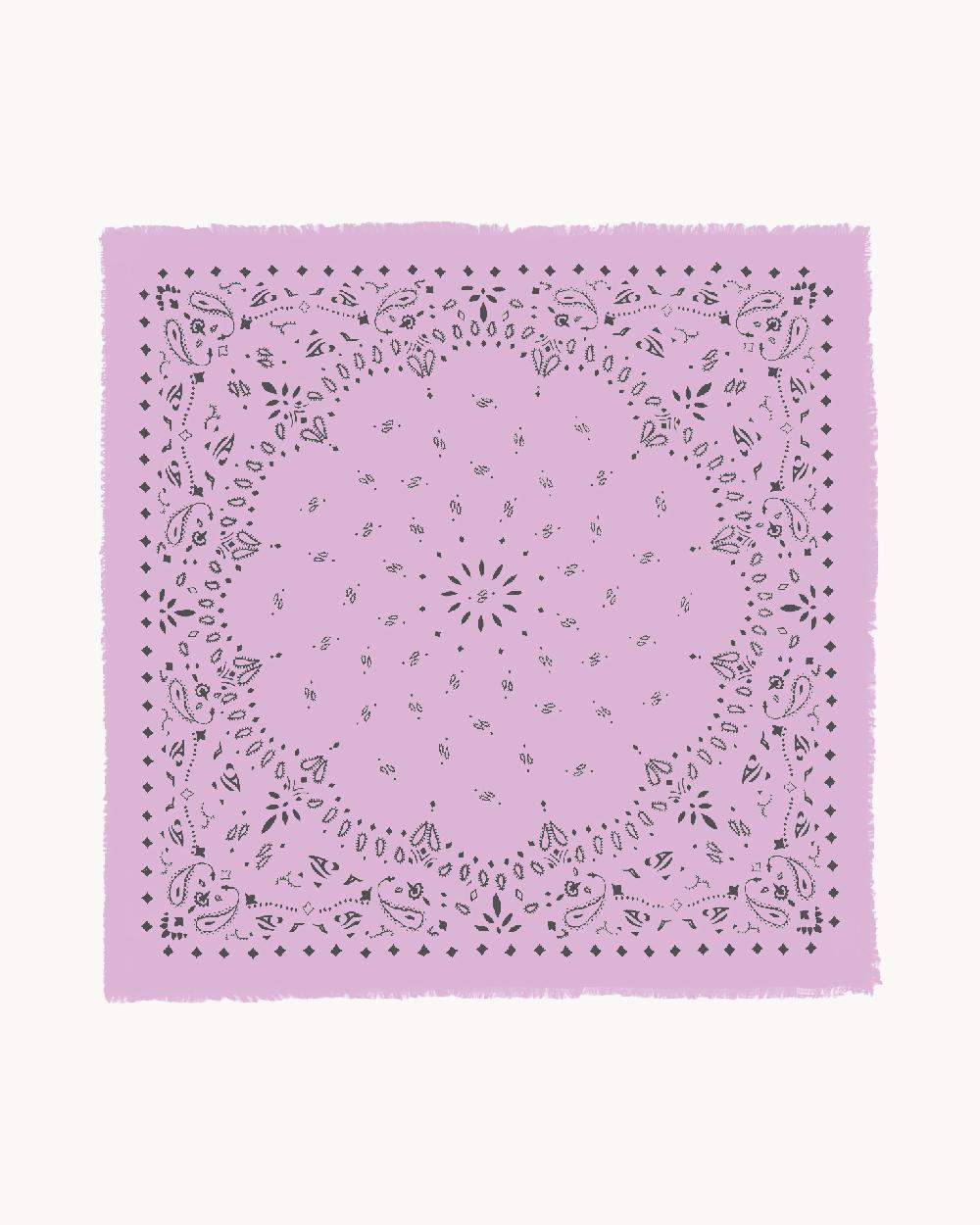 Kujten Très Grand Bandana Effy Très Grand Bandana Voile De Cachemire Imprimé