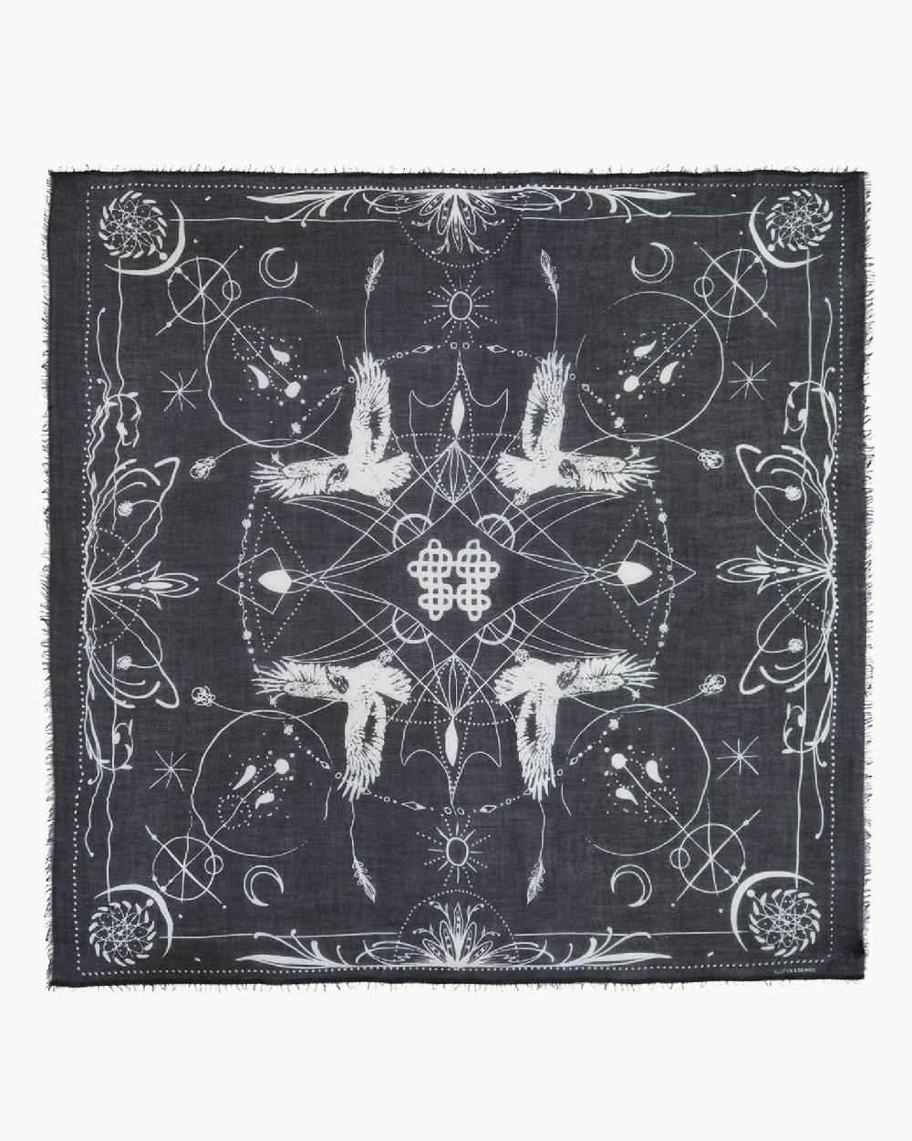 Kujten Très Grand Bandana Ellis Très Grand Bandana Voile De Cachemire Imprimé 2 Fils