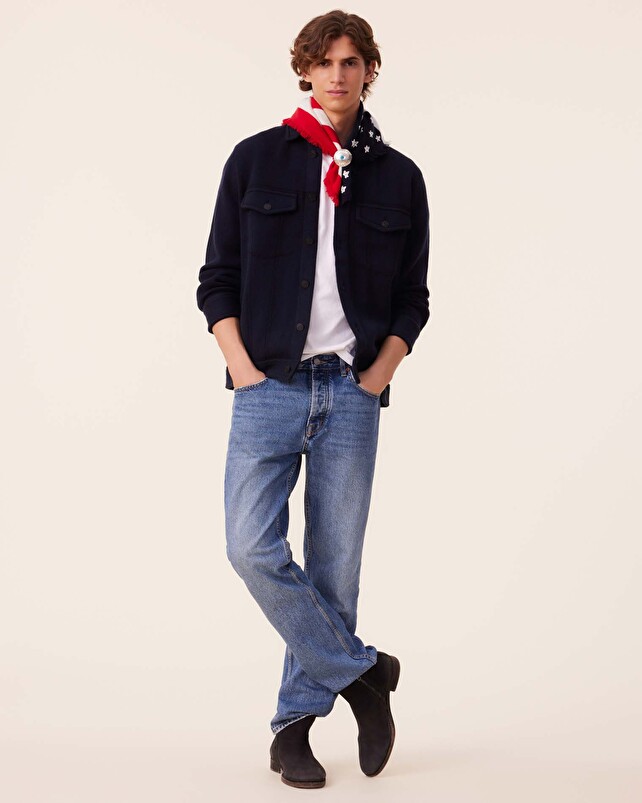 Kujten Veste Gael Veste Cachemire Homme Jacquard 4 Fils