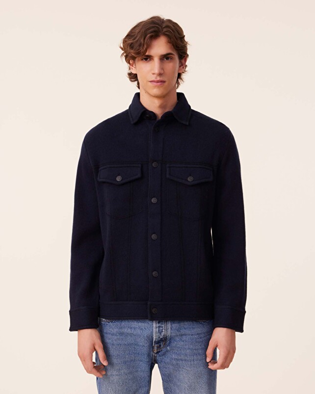 Kujten Veste Gael Veste Cachemire Homme Jacquard 4 Fils