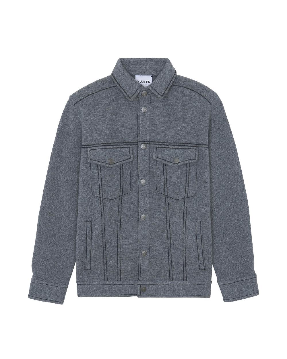 Kujten Veste Gael Veste Cachemire Homme Jacquard 4 Fils