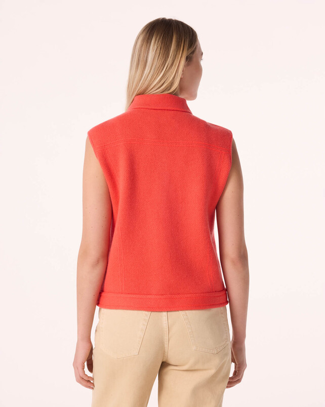 Kujten Veste Jess Veste Cachemire Sans Manches 2 Fils