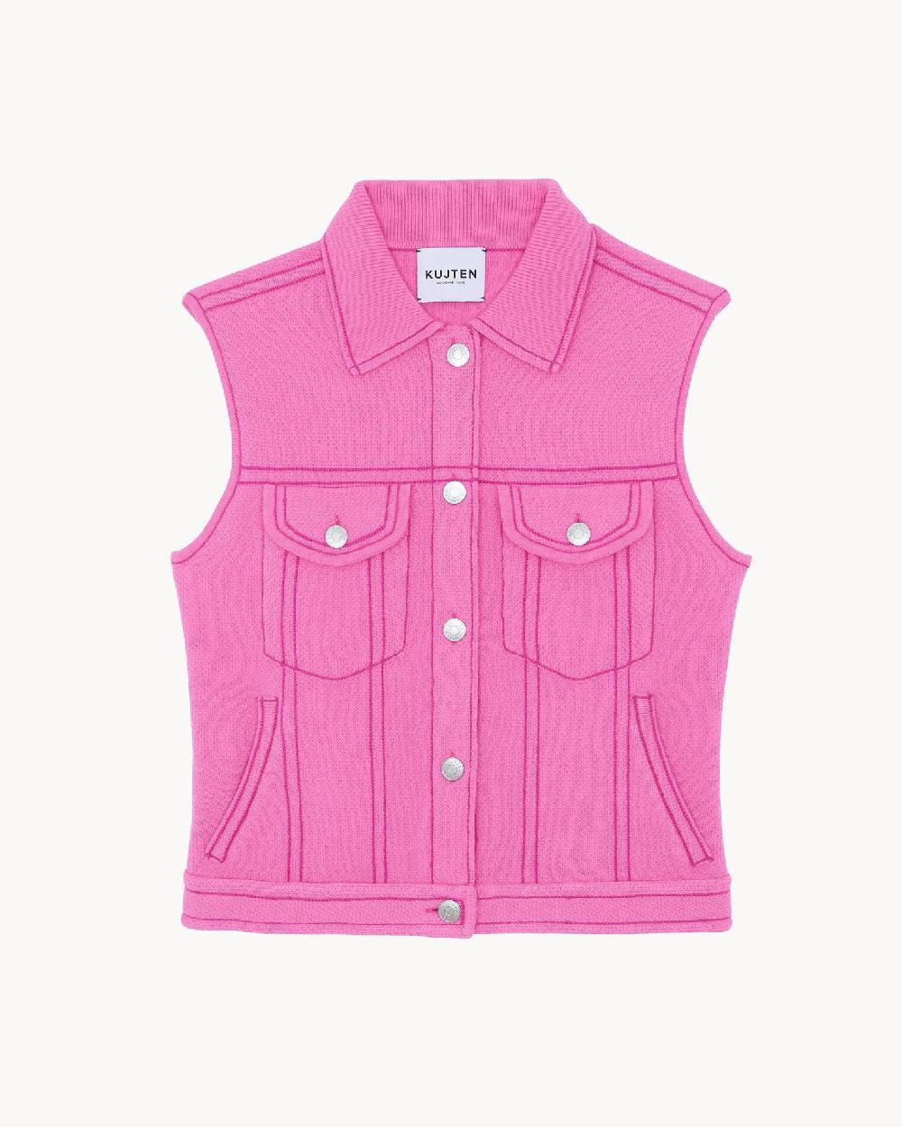 Kujten Veste Jess Veste Cachemire Sans Manches 4 Fils