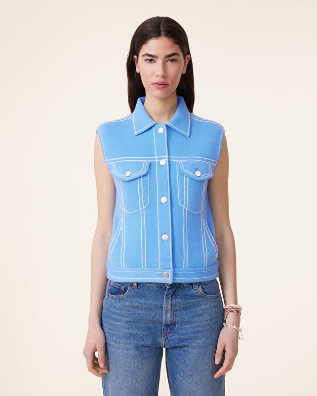 Kujten Veste Jess Veste Cachemire Sans Manches 4 Fils