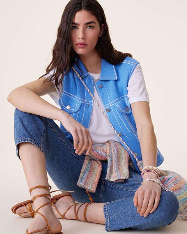 kujten Veste jess Veste cachemire sans manches 4 fils