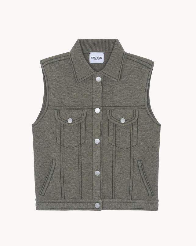 kujten Veste jess Veste cachemire sans manches 4 fils