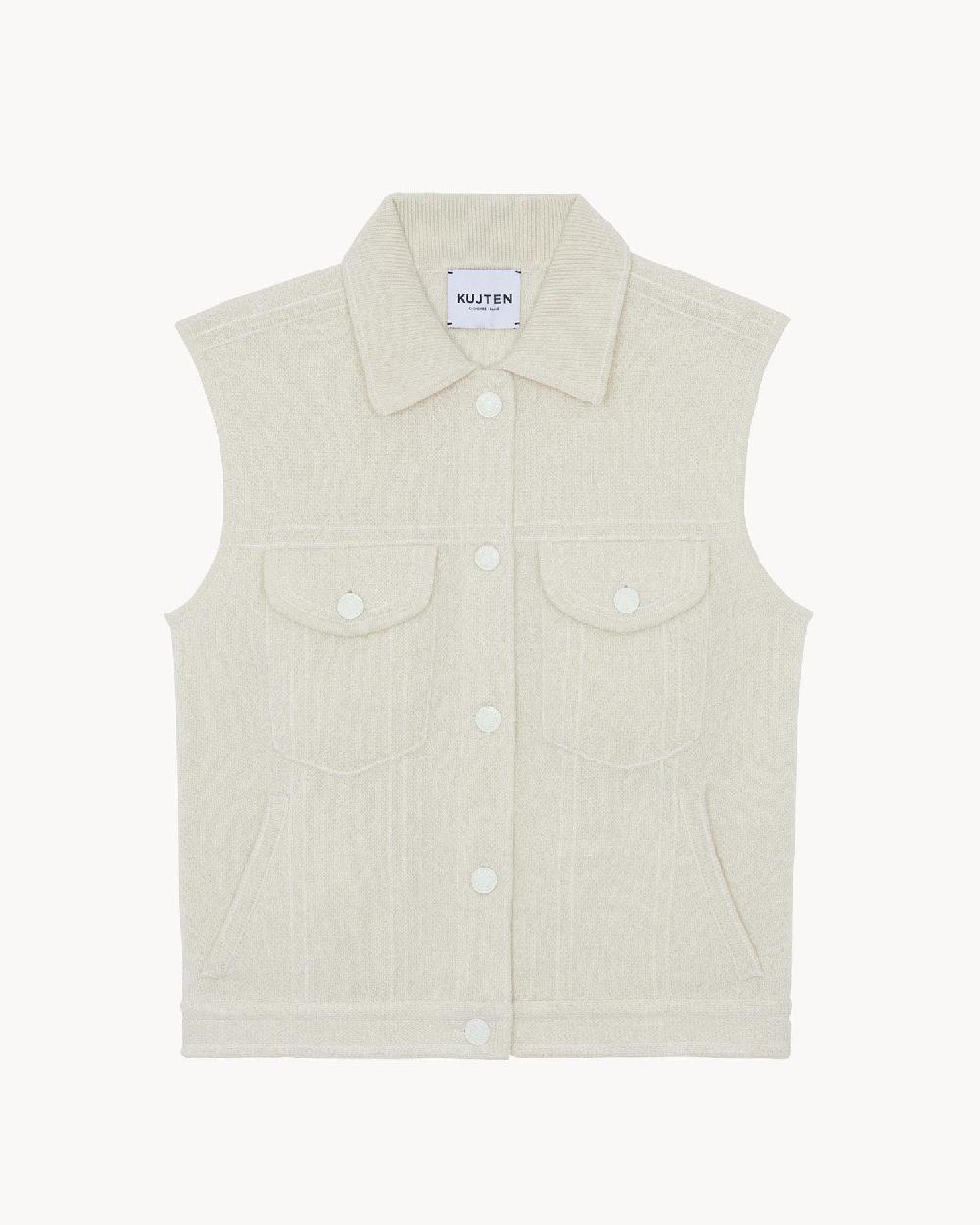 Kujten Veste Jess Veste Cachemire Sans Manches 4 Fils