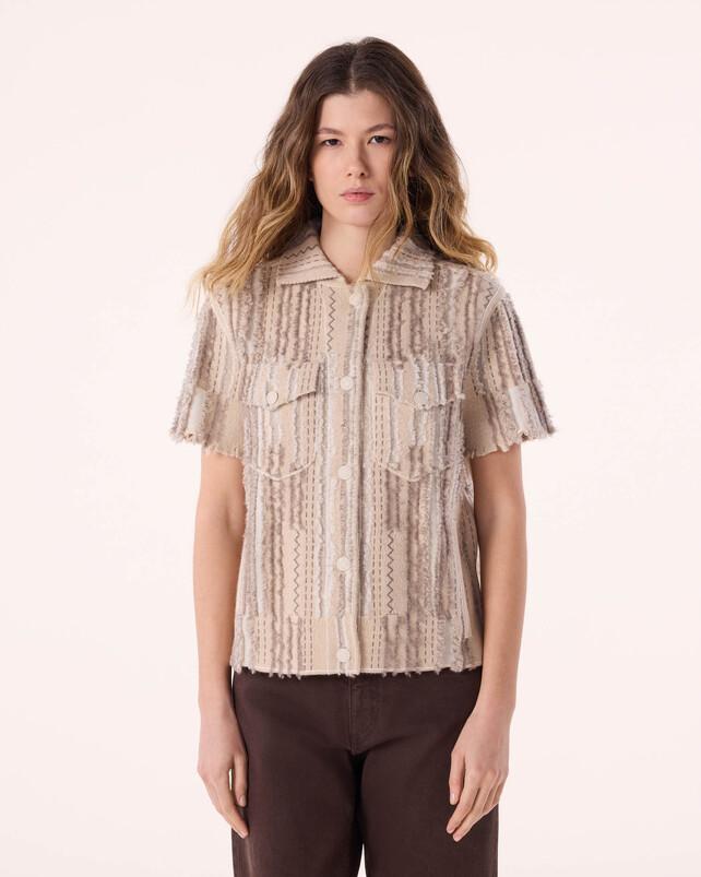 Kujten Veste Jessinda Destroy Veste Cachemire Effet Destroy 4 Fils