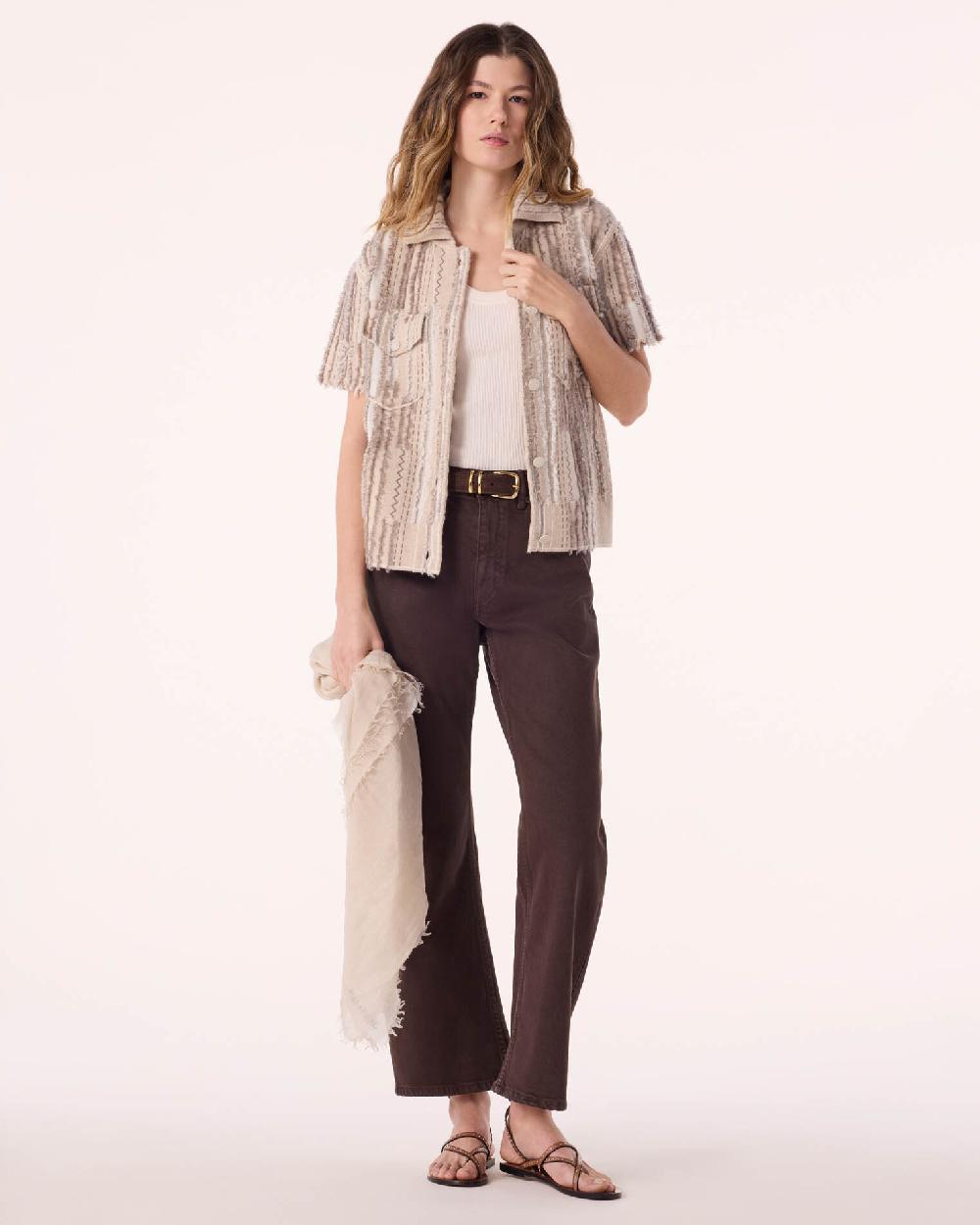 Kujten Veste Jessinda Destroy Veste Cachemire Effet Destroy 4 Fils