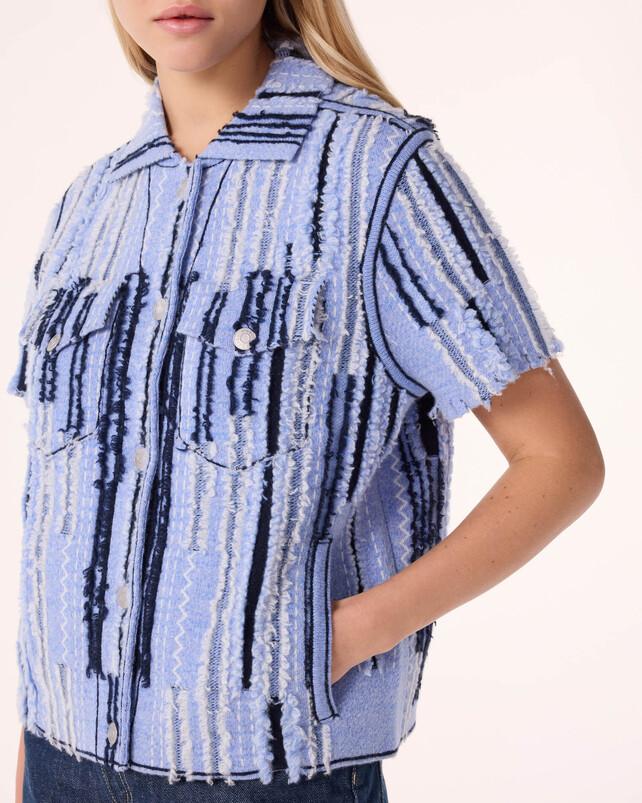 Kujten Veste Jessinda Destroy Veste Cachemire Effet Destroy 4 Fils