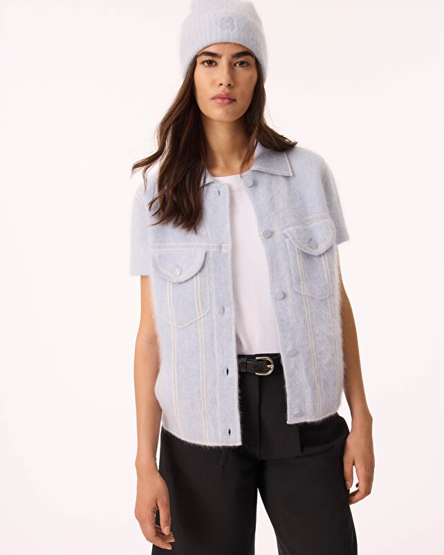 kujten Veste jessinda fluffy Veste Cachemire Femme 4 fils