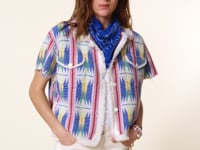 Kujten Veste Jiana Veste Cachemire Manches Courtes 4 Fils