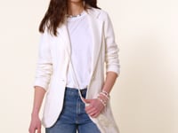 Kujten Veste Mag Veste Blazer Ajustée Cachemire 2 Fils