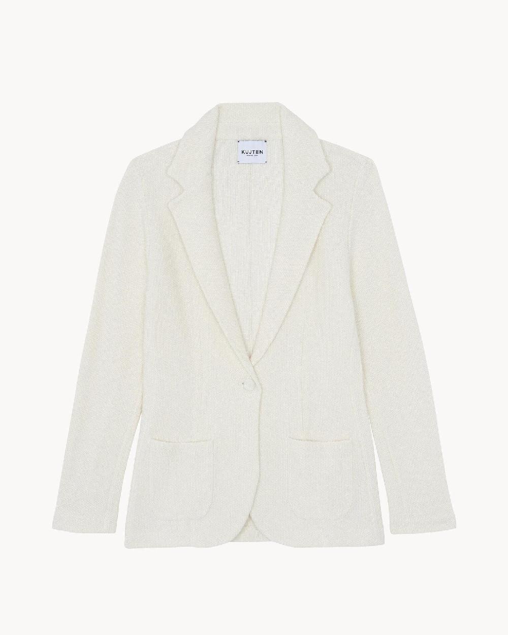 Kujten Veste Mag Veste Blazer Ajustée Cachemire 2 Fils