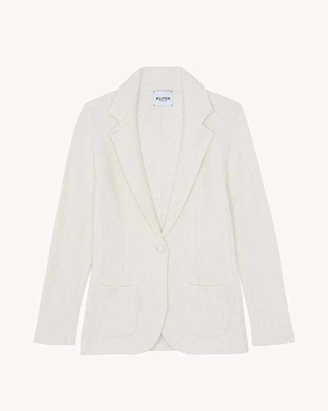 kujten Veste mag Veste Blazer Ajustée Cachemire 2 fils