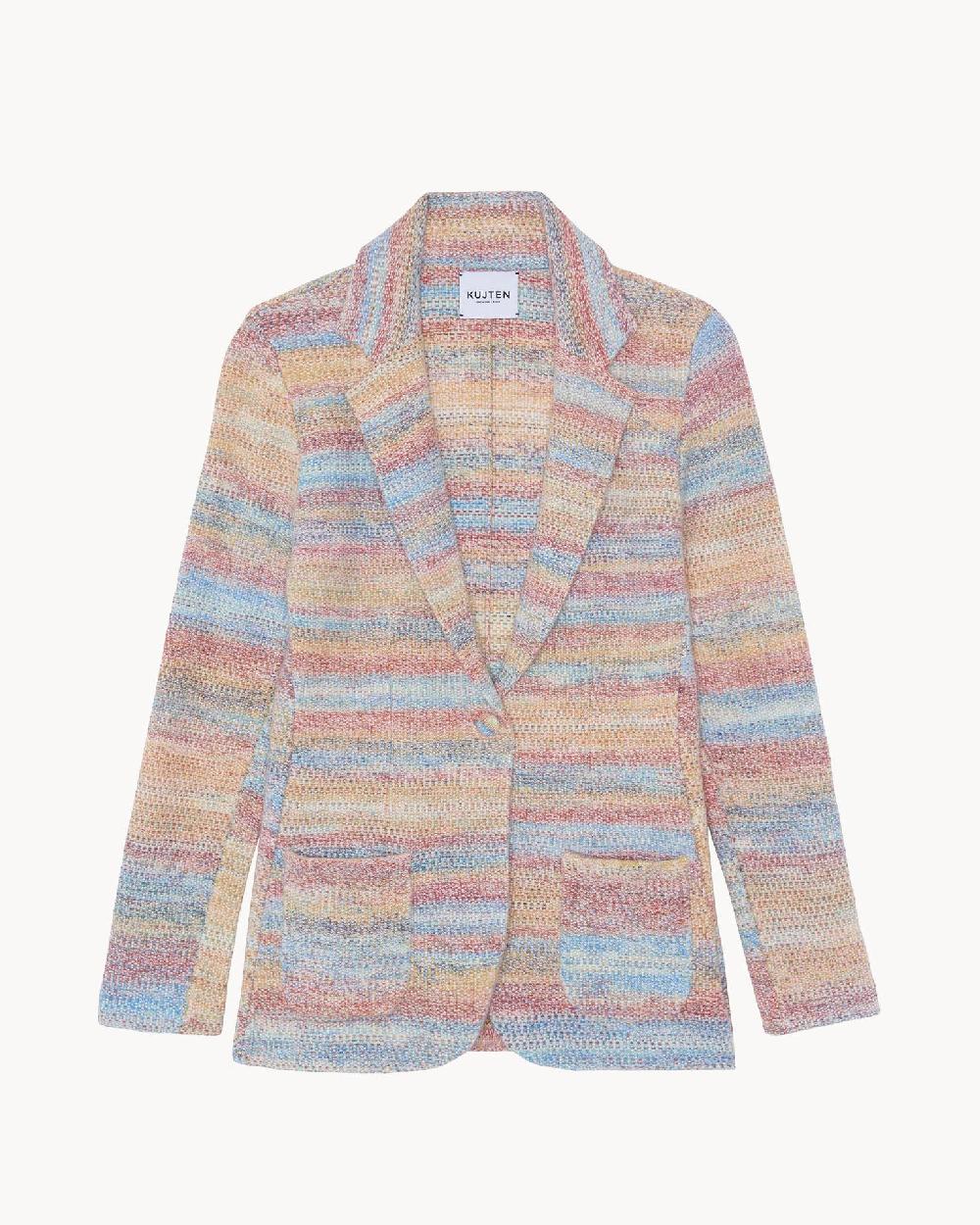 Kujten Veste Mag Veste Blazer Ajustée Cachemire 2 Fils