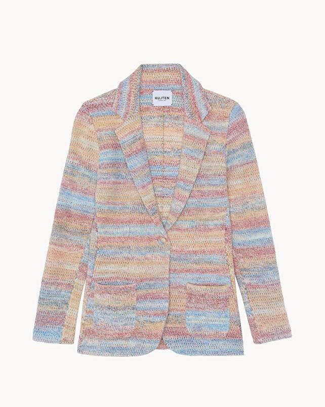 kujten Veste mag Veste Blazer Ajustée Cachemire 2 fils