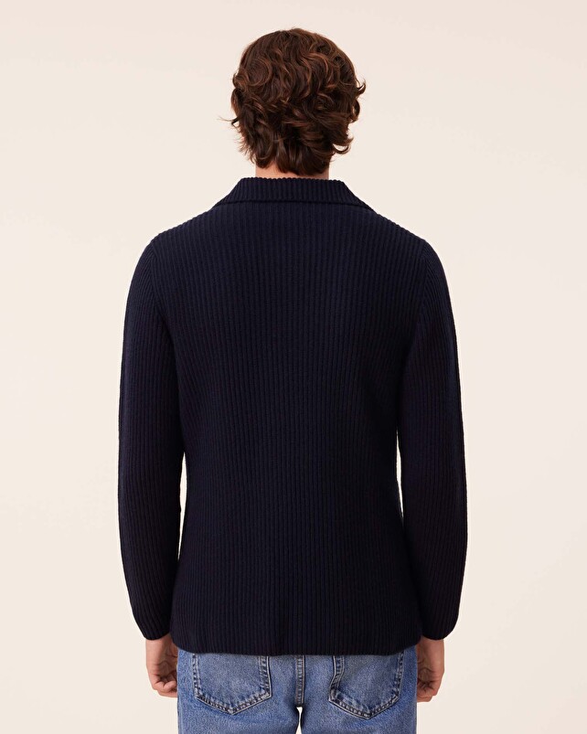 Kujten Veste Martin Veste Blazer Cachemire Côtes Anglaises 6 Fils