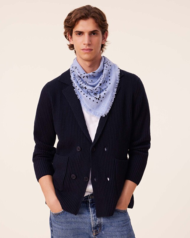 kujten Veste martin Veste Blazer Cachemire Côtes Anglaises 6 fils