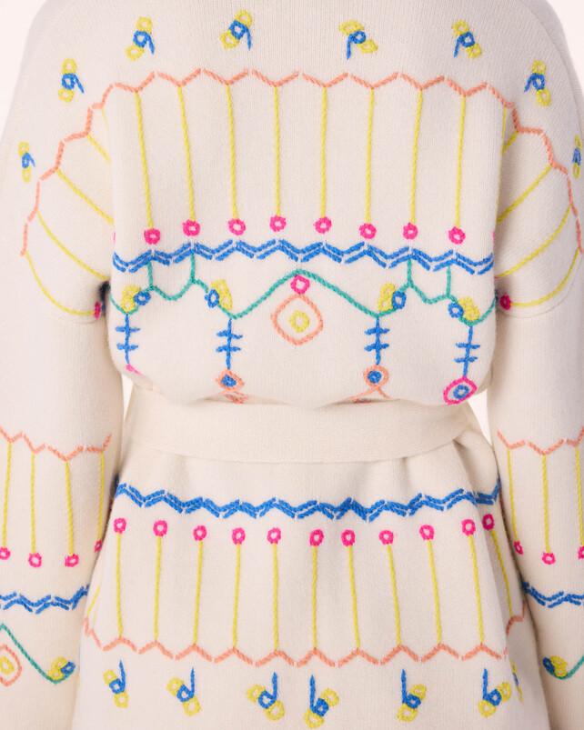 Kujten Veste Mazigh Veste Cachemire Femme Col Châle