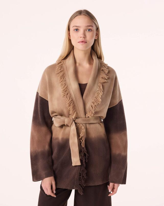 Kujten Veste Miko Bleach Dye Veste Cachemire Bleach