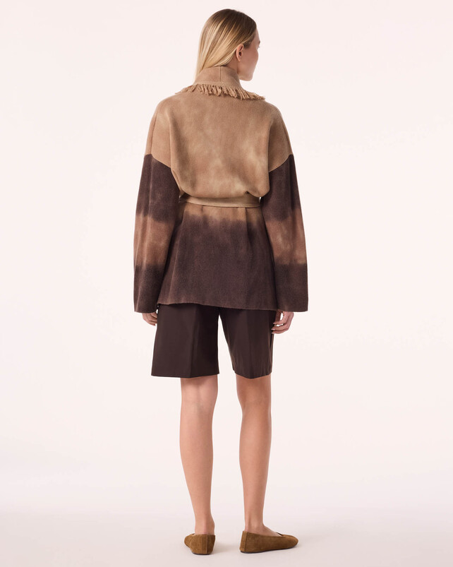 Kujten Veste Miko Bleach Dye Veste Cachemire Bleach