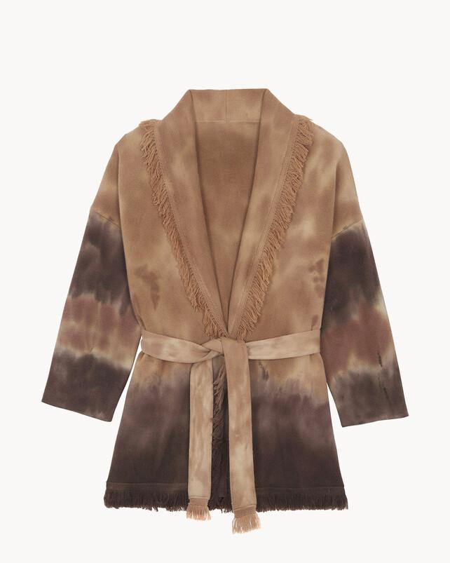 Kujten Veste Miko Bleach Dye Veste Cachemire Bleach