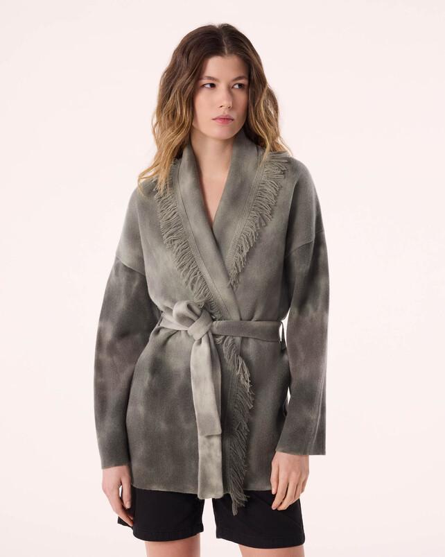 Kujten Veste Miko Bleach Dye Veste Cachemire Bleach