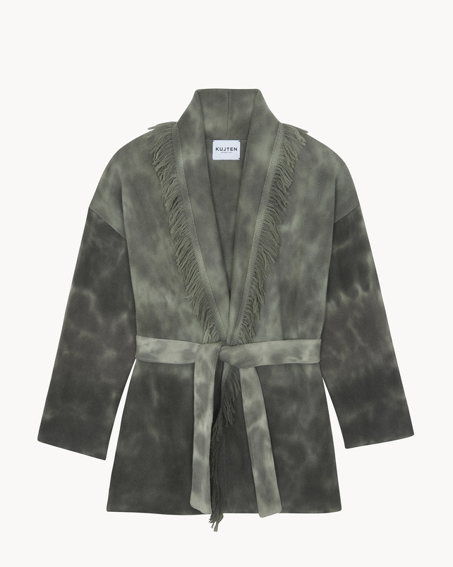 Kujten Veste Miko Bleach Dye Veste Cachemire Bleach