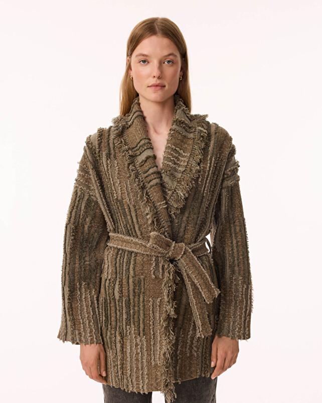 Kujten Veste Miko Destroy Veste Long Cachemire Femme 4 Fils