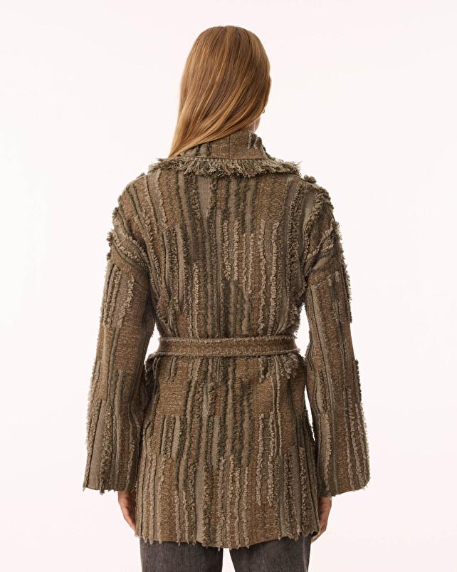 Kujten Veste Miko Destroy Veste Long Cachemire Femme 4 Fils