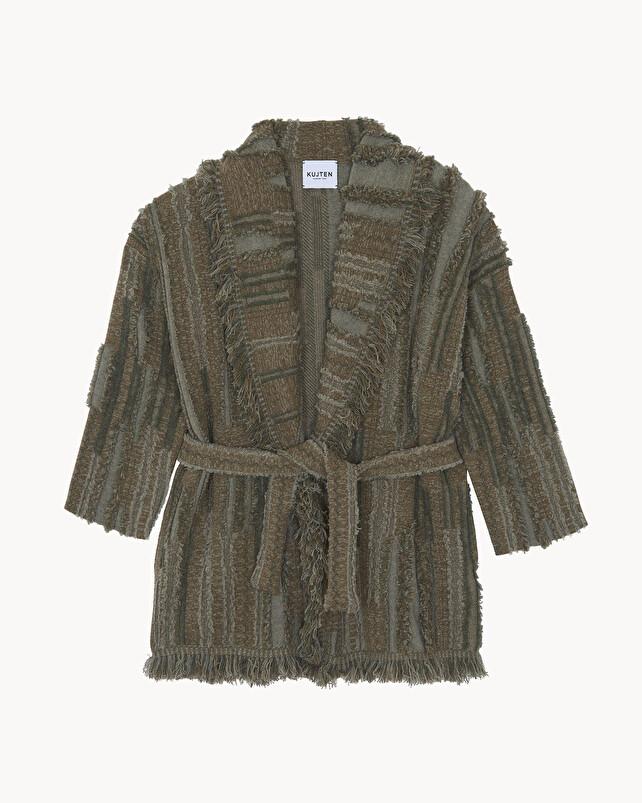 Kujten Veste Miko Destroy Veste Long Cachemire Femme 4 Fils