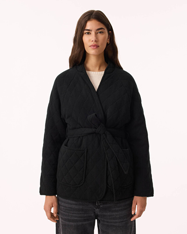 Kujten Veste Totoro Veste Longue Cachemire Matelassé 2 Fils