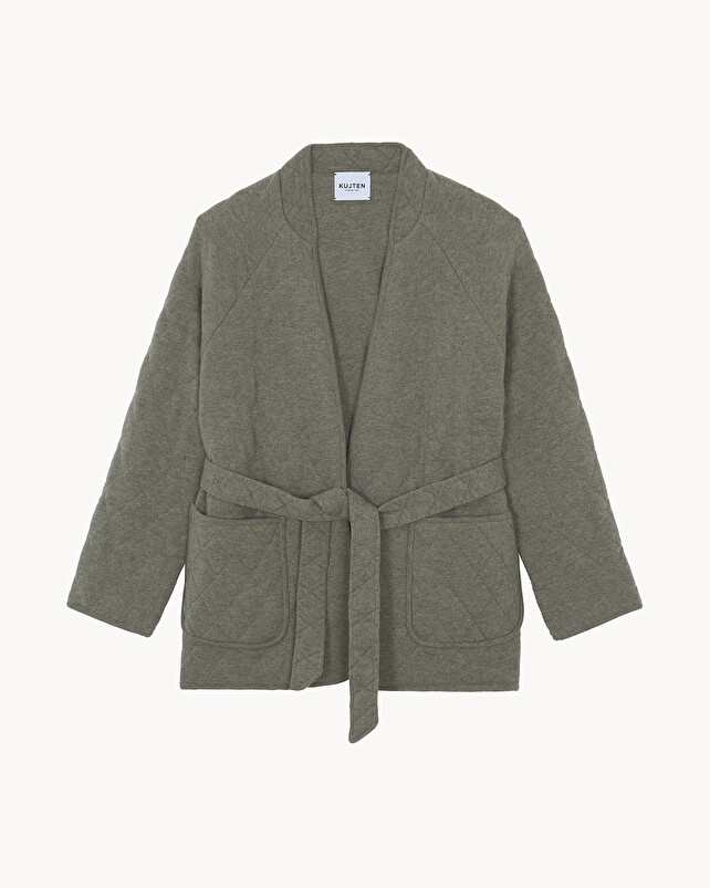 Kujten Veste Totoro Veste Longue Cachemire Matelassé 2 Fils