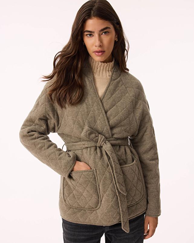 kujten Veste totoro Veste Longue Cachemire Matelassé 2 fils