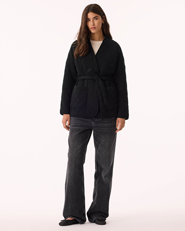 kujten Veste totoro Veste Longue Cachemire Matelassé 2 fils