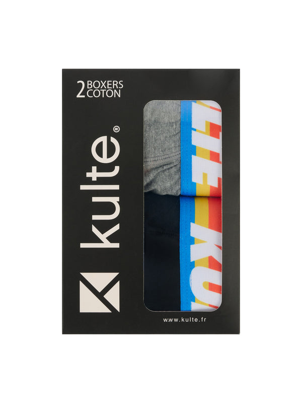 Kulte BOXER RAINBOW NOIR/GRIS