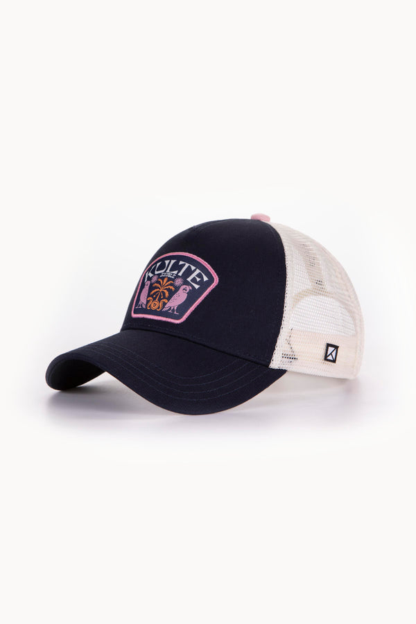 kulte CASQUETTE ENFANT COCO PALM BLEU MARINE / BLANC